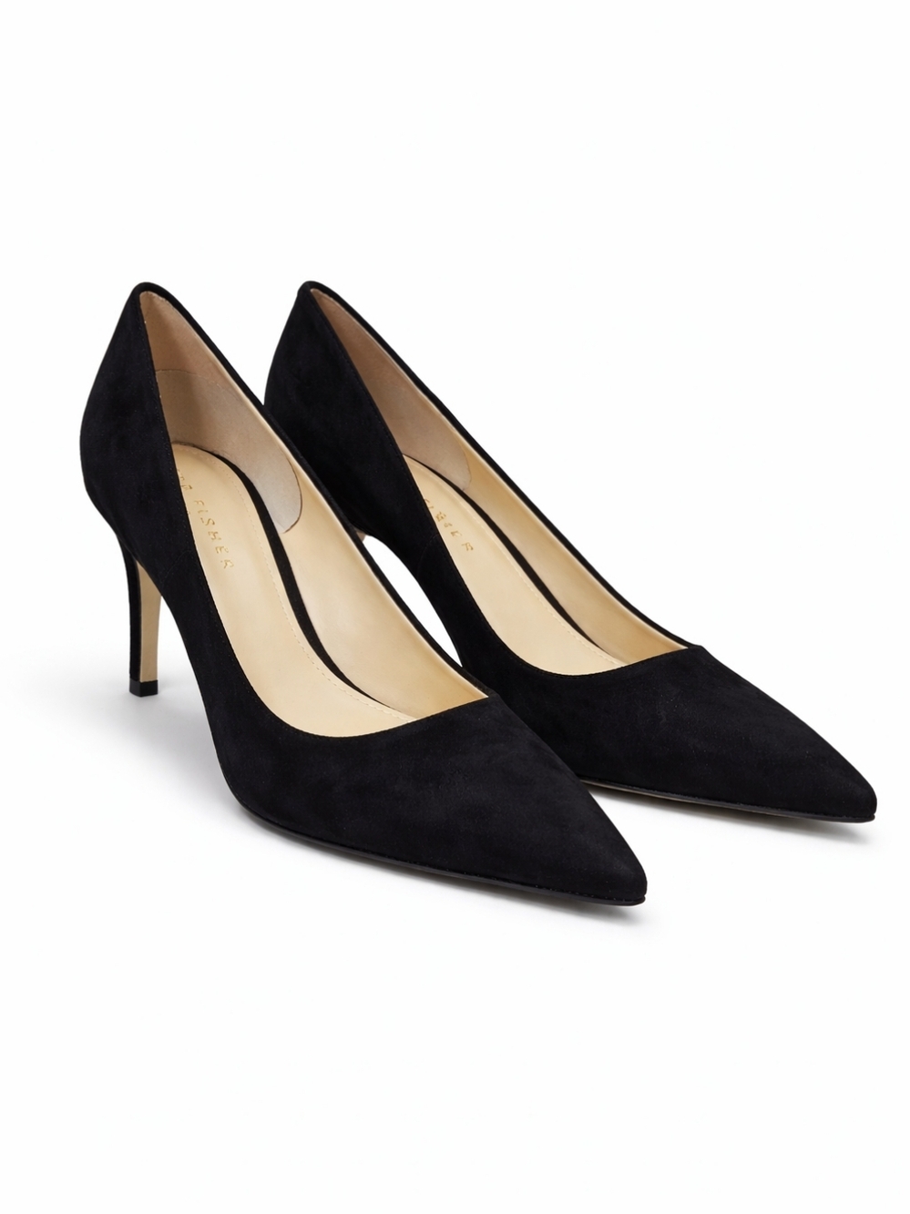 Marc Fisher LTD Migenni Black Suede Pumps Pointed Toe Classic Heel 9.5